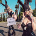 EXCLUSIVE:  ELIZA WINN’S SEXY BUNNY HOP THROUGH BEVERLY HILLS!
