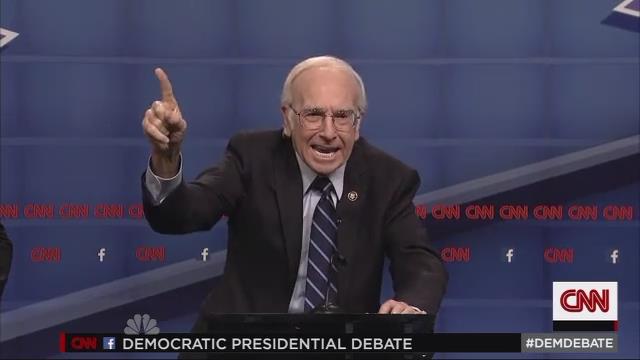 DID YOU SEE LARRY DAVID AS BERNIE SANDERS ON SNL?